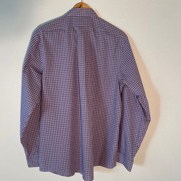 Eddie Bauer Long Sleeve Button Down Wrinkle Resistant Relaxed Fit Size L - Picture 3 of 6